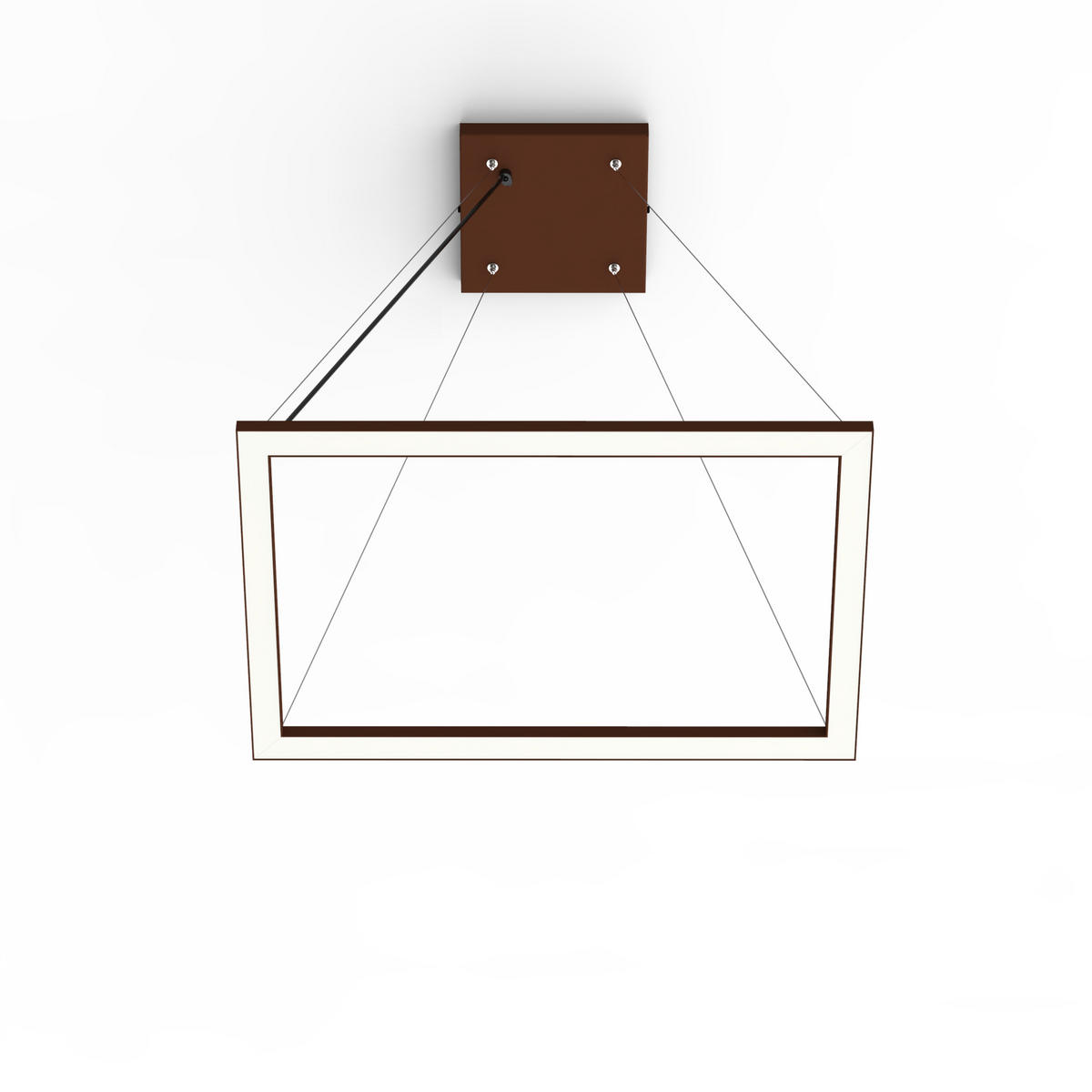 LED-HÄNGELEUCHTE - Dunkelbraun, Metall (40/60/100cm) - Lumicom