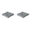 SITZKISSEN Basic 73/73 cm 2er-Set - Grau, Textil (73/8/73cm) - Madison
