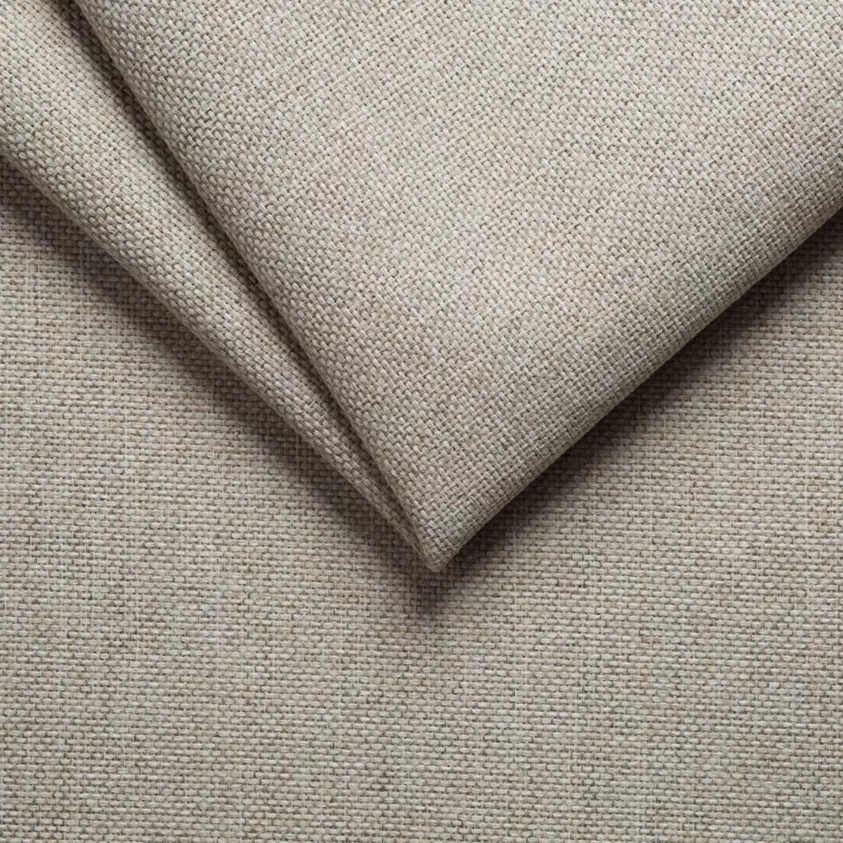 ECKSOFA L Form Vinoria Beige 255/180/82 cm Links mit Schlaffunktion - Chromfarben/Beige, Textil/Metall (180/255cm) - AX Living