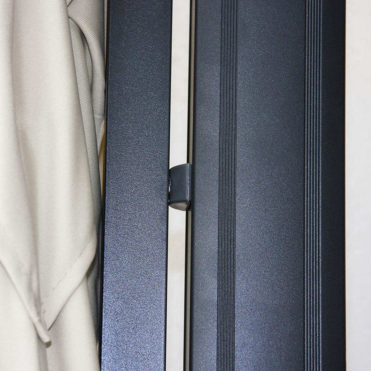 AMPELSCHIRM Anthrazit 300/400 cm - Anthrazit, Textil (400/300cm) - MCW