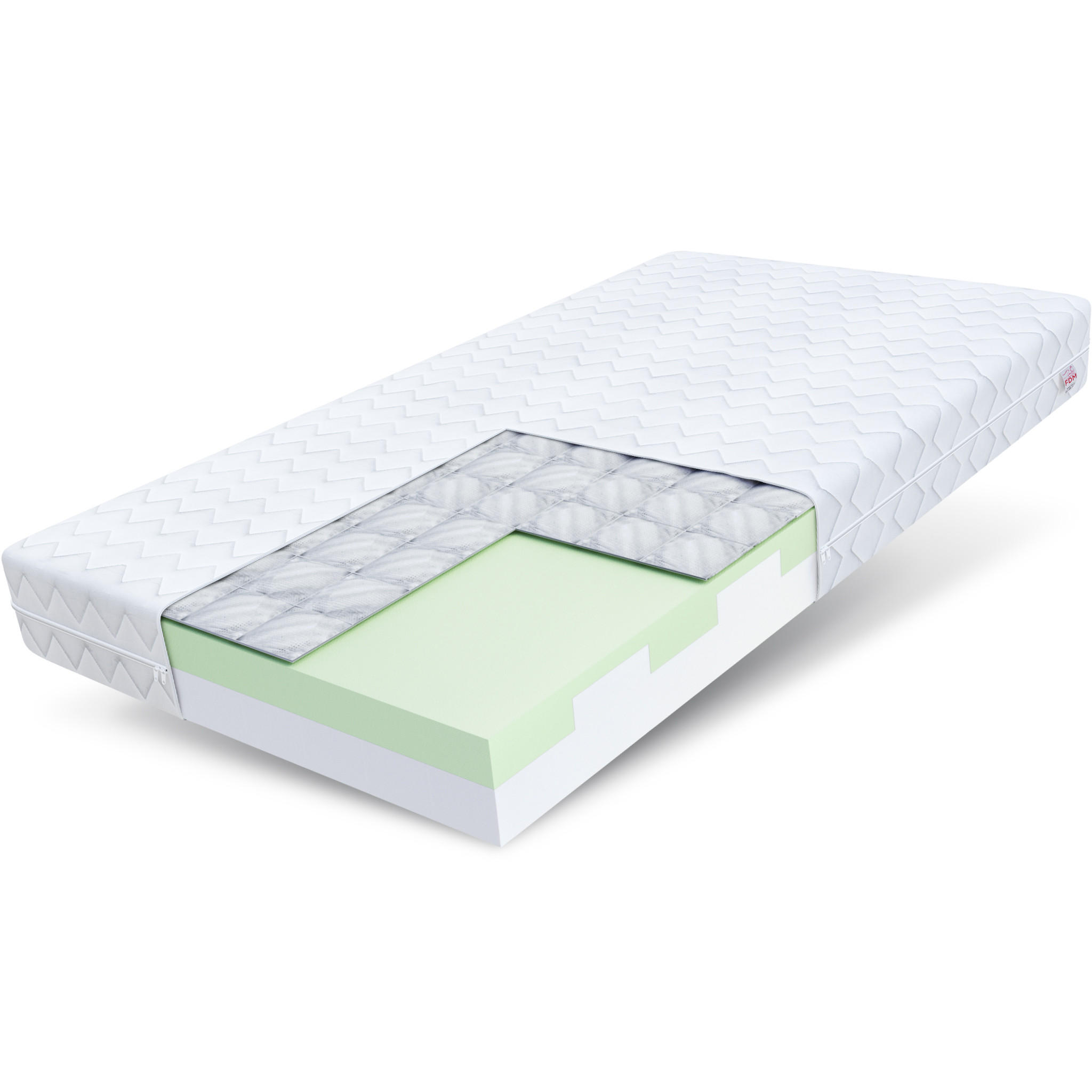 KINDERMATRATZE Paulo - Weiß, Textil (60/120cm) - FDM