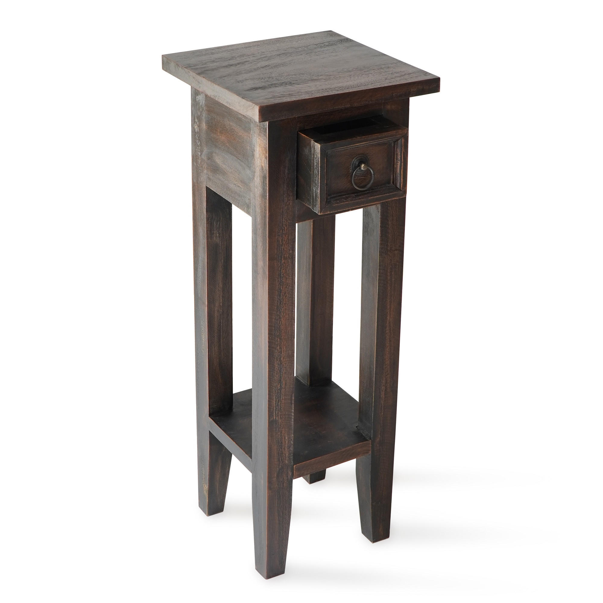 BEISTELLTISCH Silke Mahagoni Braun 67x25x25cm - Braun, Holz (25/25/67cm) - DELUKE