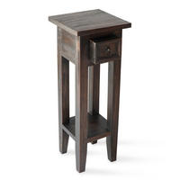 BEISTELLTISCH Silke Mahagoni Braun 67x25x25cm - Braun, Holz (25/25/67cm) - DELUKE
