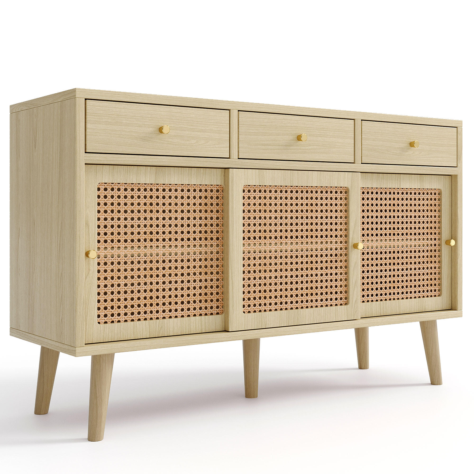 Evryae Sideboard Eiche 120x78x40 cm