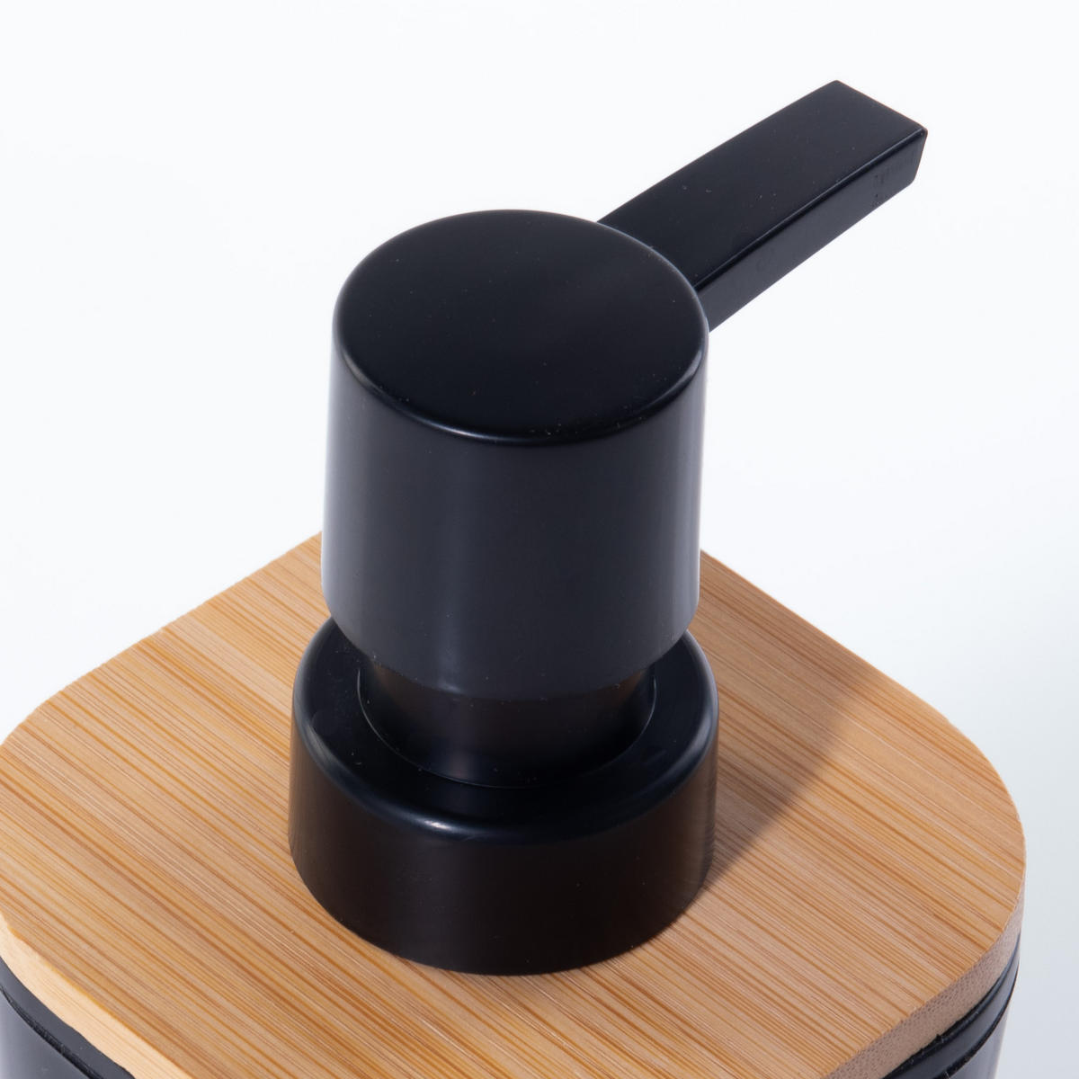 FLÜSSIGSEIFENSPENDER mit Pumpe 7,3/7,5/17,5 cm - Schwarz, Kunststoff (7.5/17.5/7.3cm) - 5five Simply Smart