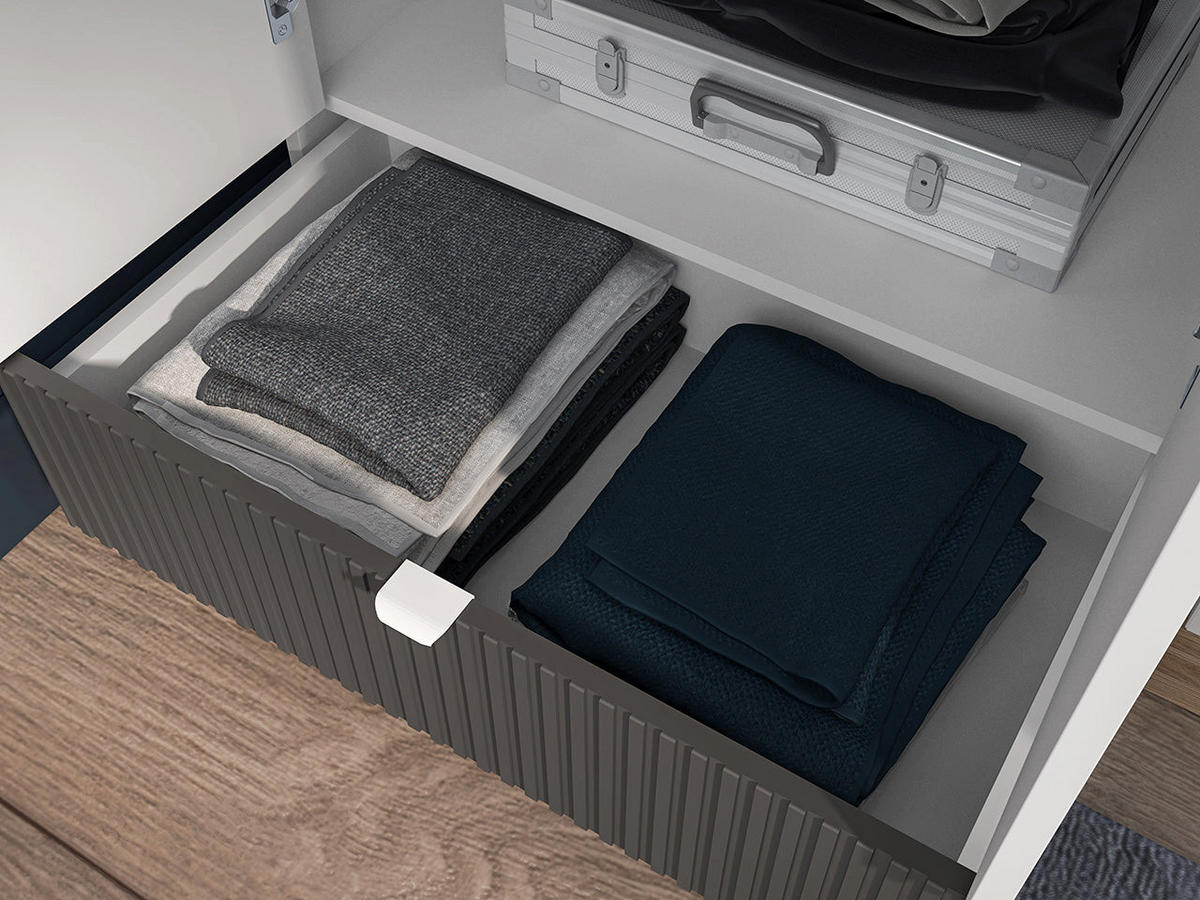 KLEIDERSCHRANK – 64 cm – Torino – Weiß – KS-002 - Weiß, Holzwerkstoff (64/196/40cm) - hi-markt