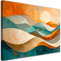 LEINWANDBILD 3D und geometrisch 100x70cm - Multicolor, Textil (100/70cm) - Feeby