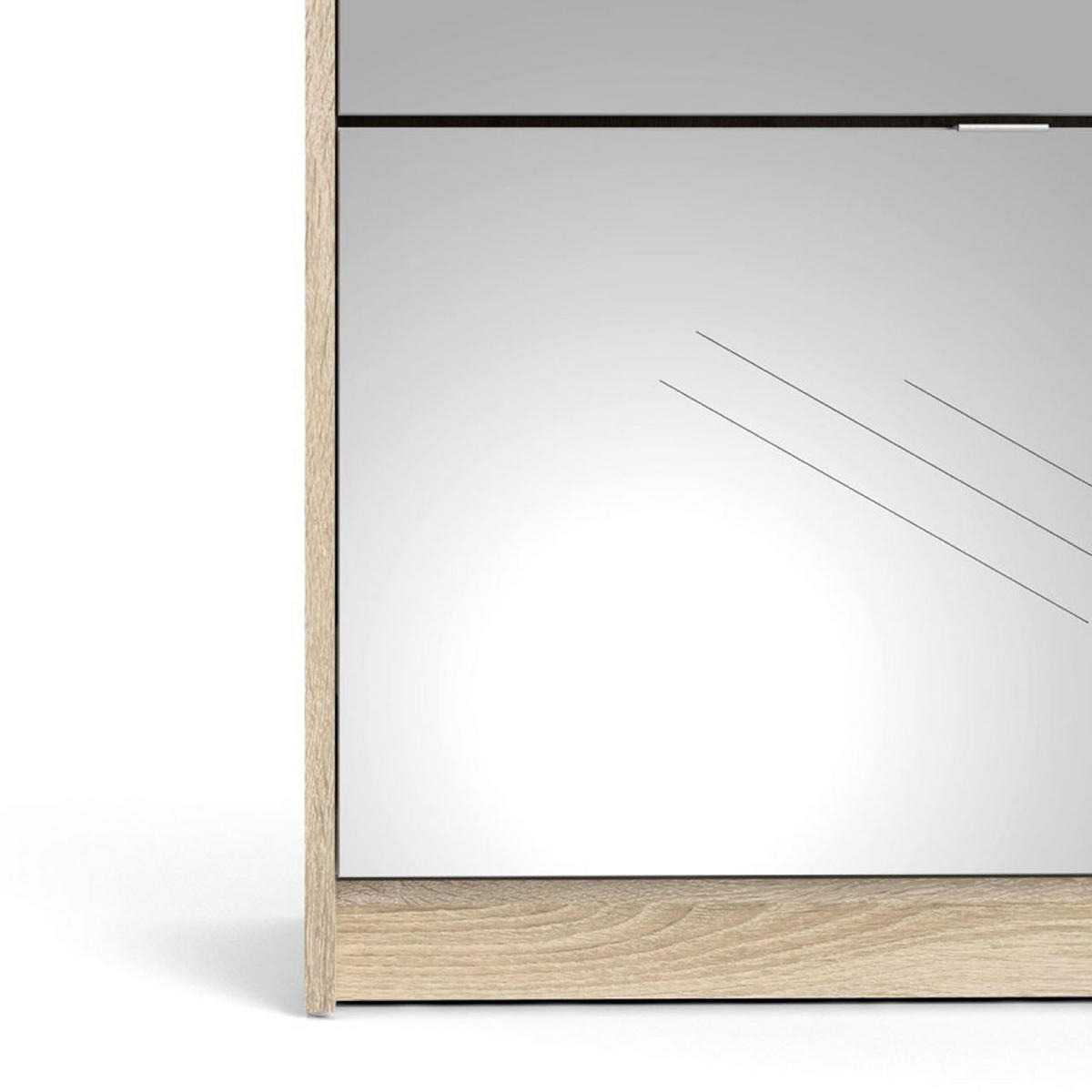SCHUHKIPPER Eiche Dekor - Eichefarben, Holzwerkstoff (70/162/24cm) - ebuy24
