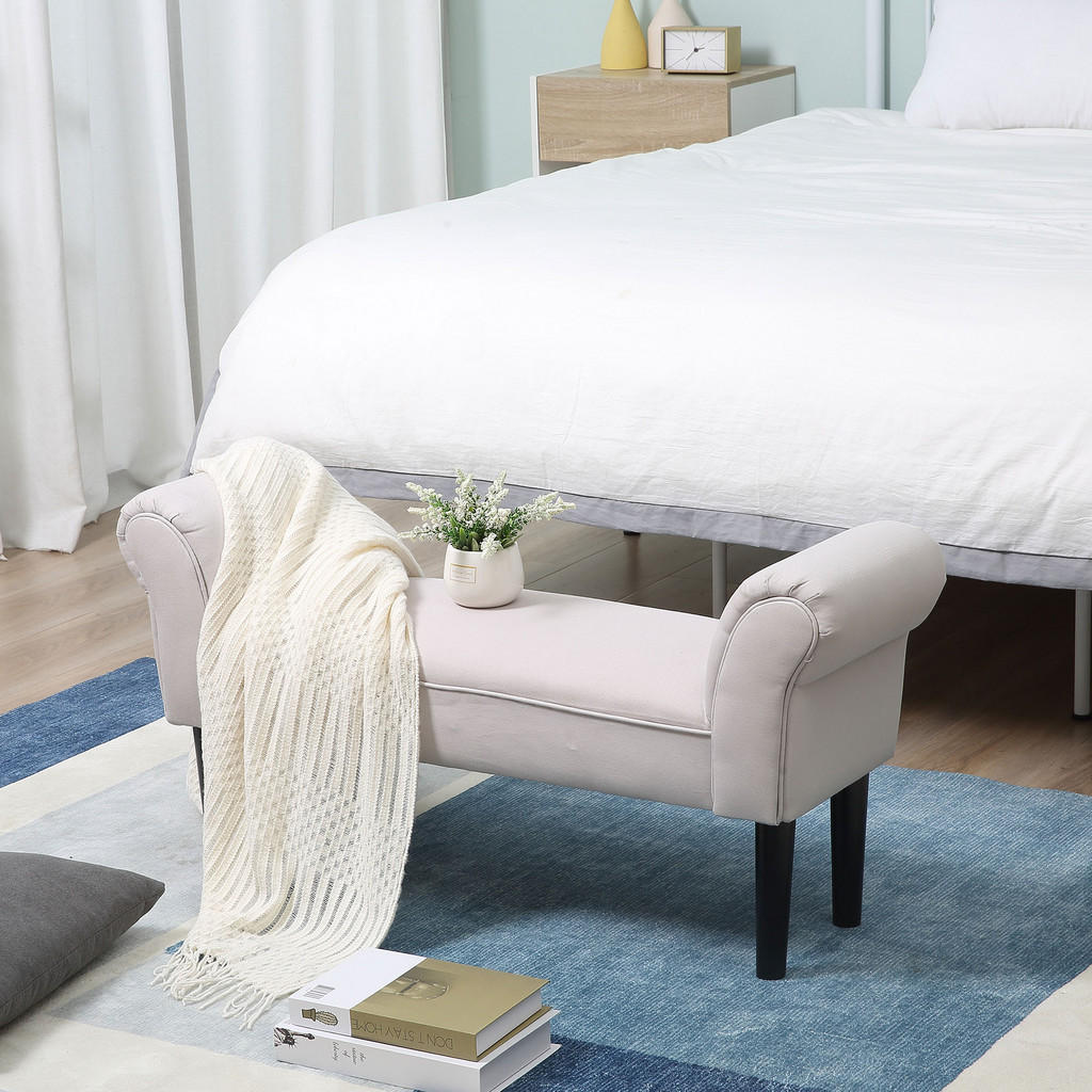 Thumbnail - Homcom Sitzbank, Grau, Kunststoff, 36x51x102 cm, Wohnzimmer, Hocker, Sitzhocker