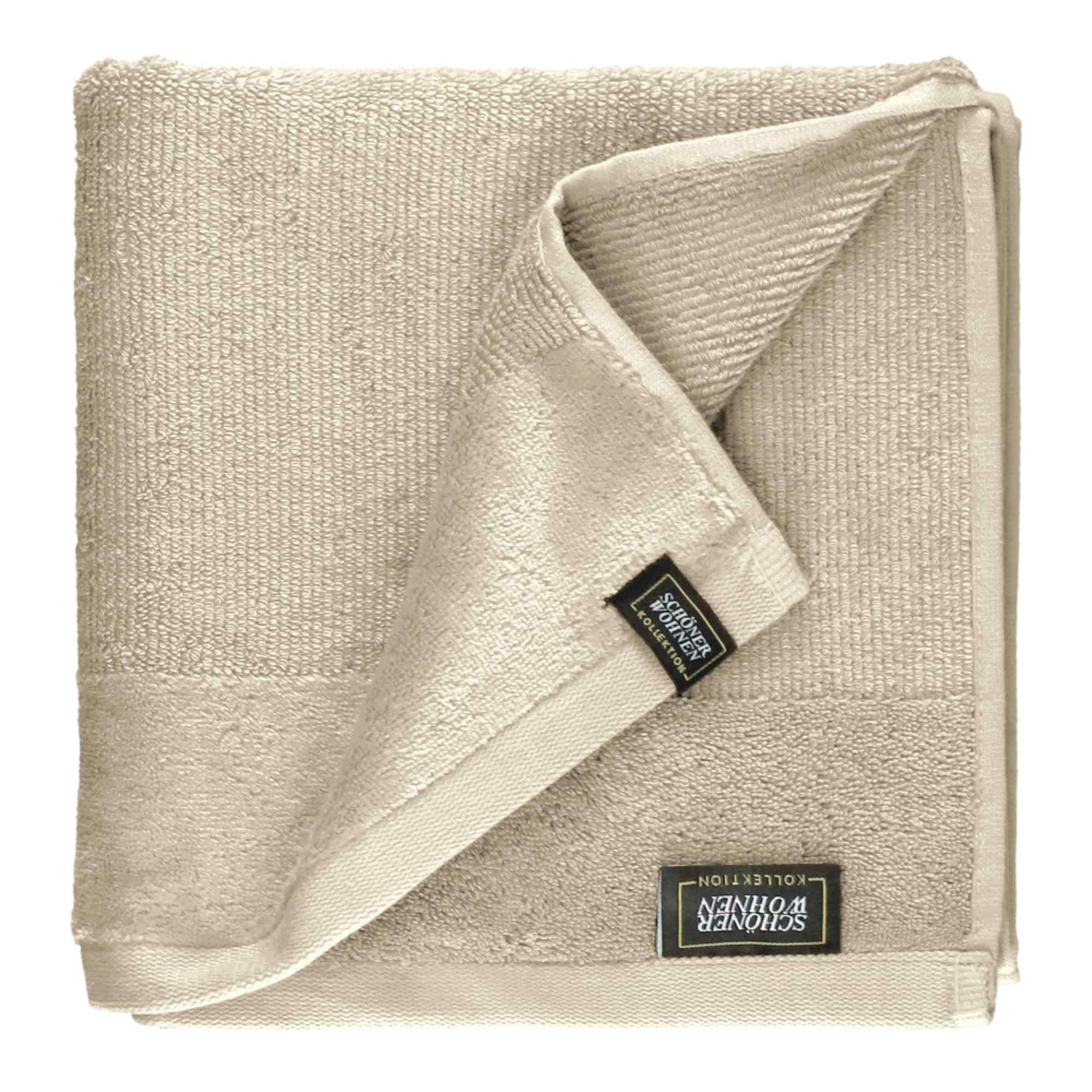 HANDTUCH SENSE-4 - Beige, Textil (50/100cm) - Schöner Wohnen