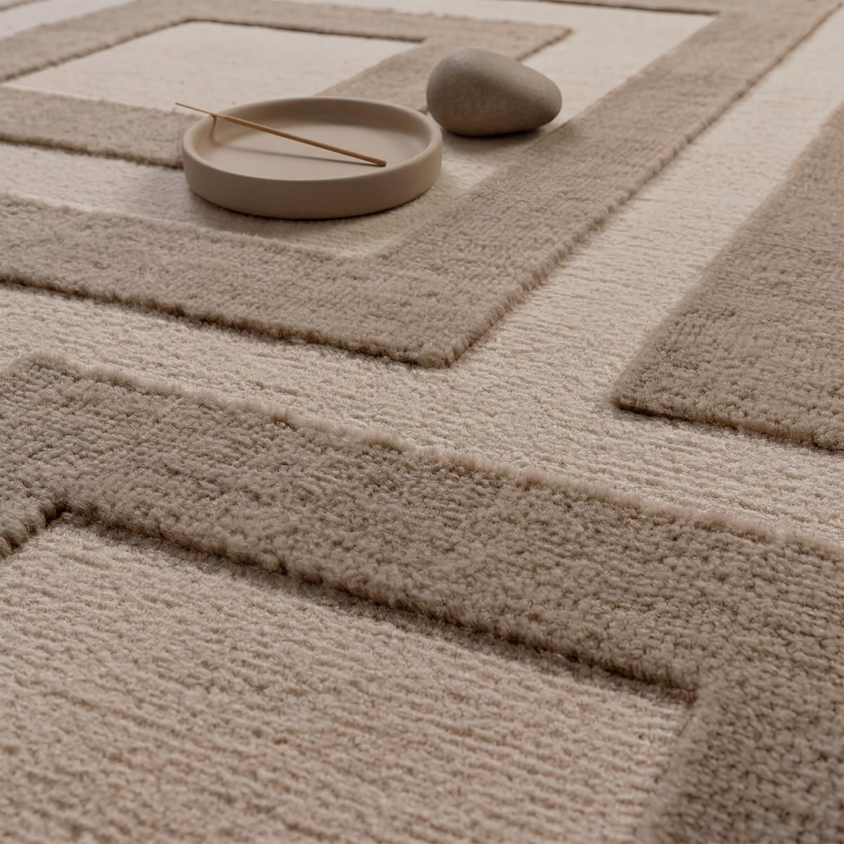 KURZFLORTEPPICH 80/250 cm Tinos 574 - Beige, Textil (80/250cm) - Paco Home