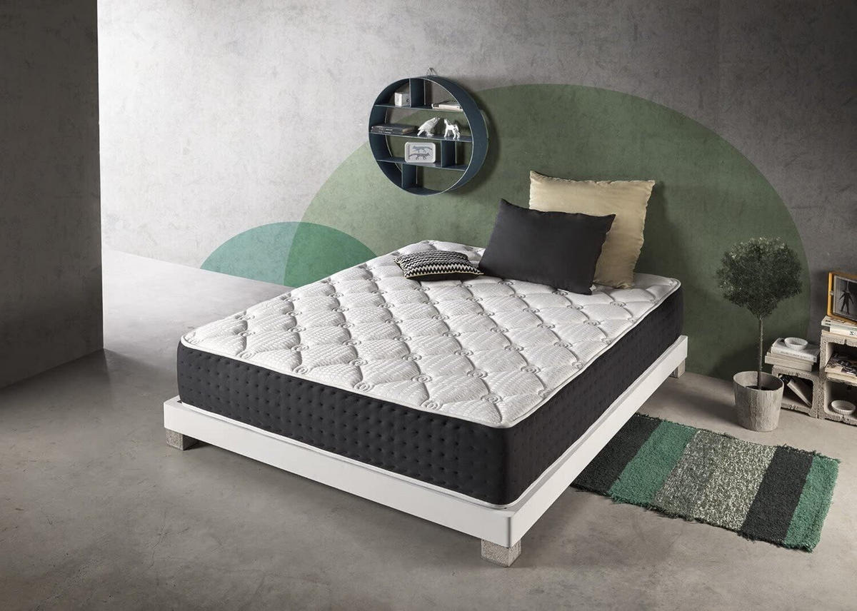 MATRATZE 90x190 Bio Green - Weiß, Textil (90/190cm) - Simpur