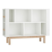 KNIHOVNA Miloo Bílá - bílá, kompozitní dřevo (120/90.5/40cm) - Petits-meubles