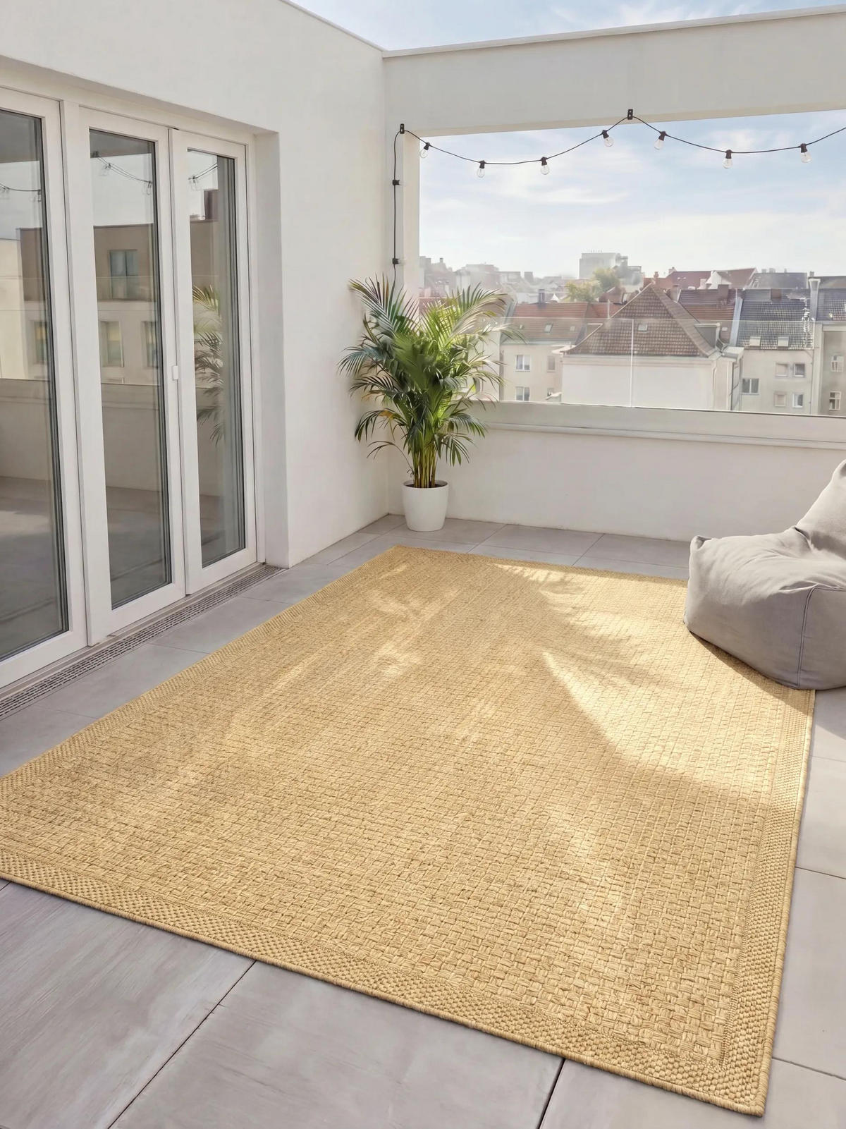 OUTDOORTEPPICH Iowa Beige 300/400 cm - Beige, Kunststoff/Textil (300/400cm) - benuta