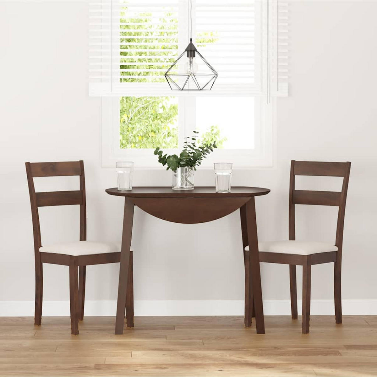 STUHL-SET 2 Stk Eichhain 40/89/48 cm - Braun, Holz (40/89/48cm) - ZMH