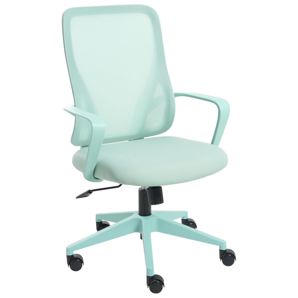 BÜROSTUHL Mintgrün Luma - Mintgrün, Textil (60/98/60cm) - Beliani