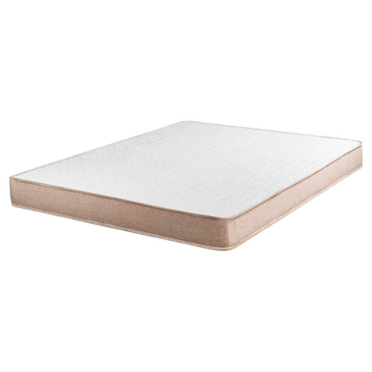 BOXSPRINGBETT 160/200 cm Beige Countess - Beige/Braun, Textil (160/200cm) - Beliani