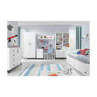 SCHLAFZIMMER Set 9-tlg. – BERGEN System – Weiß - Weiß Hochglanz, Holzwerkstoff (80/190/50cm) - hi-markt