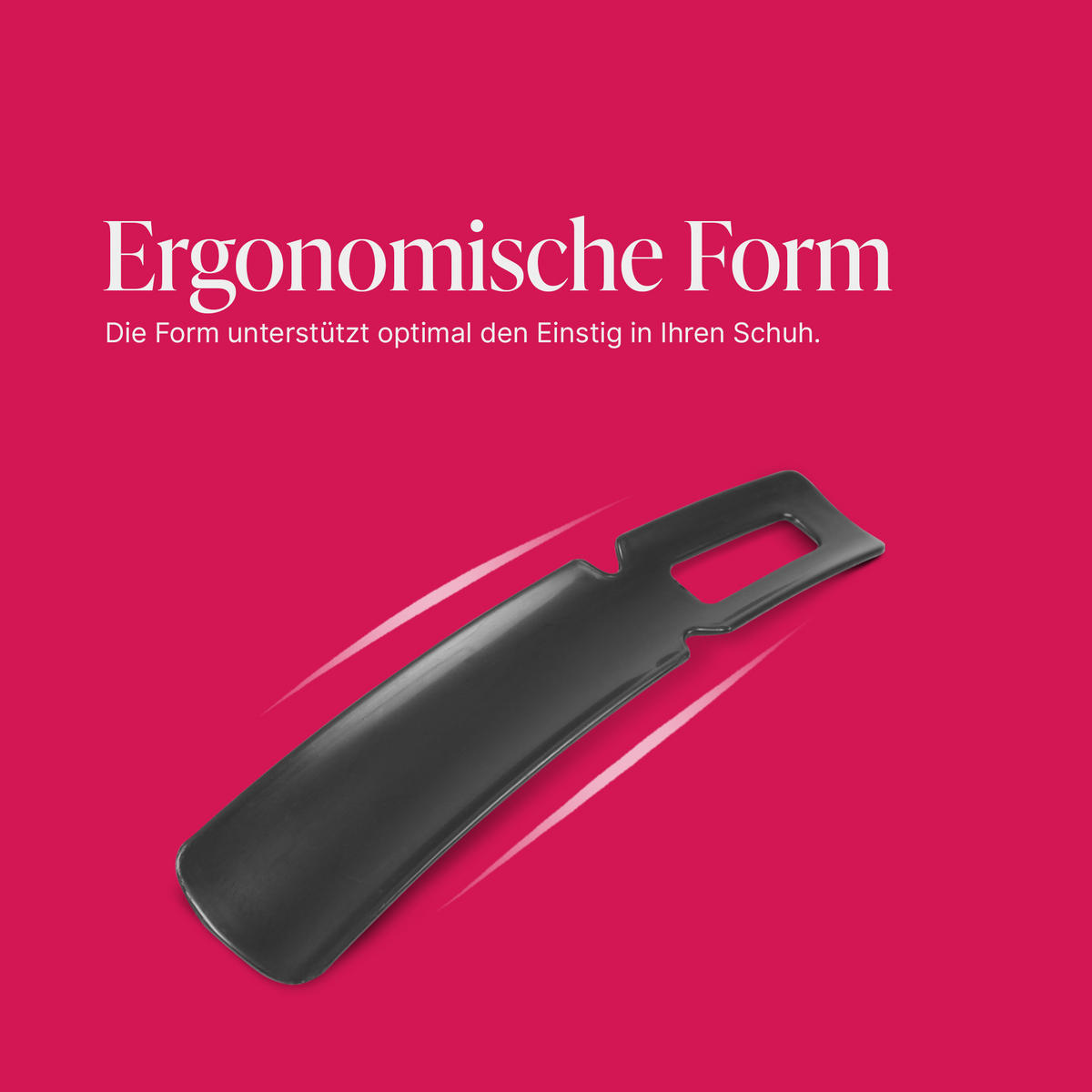 SCHUHLÖFFEL Kunststoff Schwarz 16,5 cm - Schwarz, Kunststoff (4/1/16.5cm) - ProHome