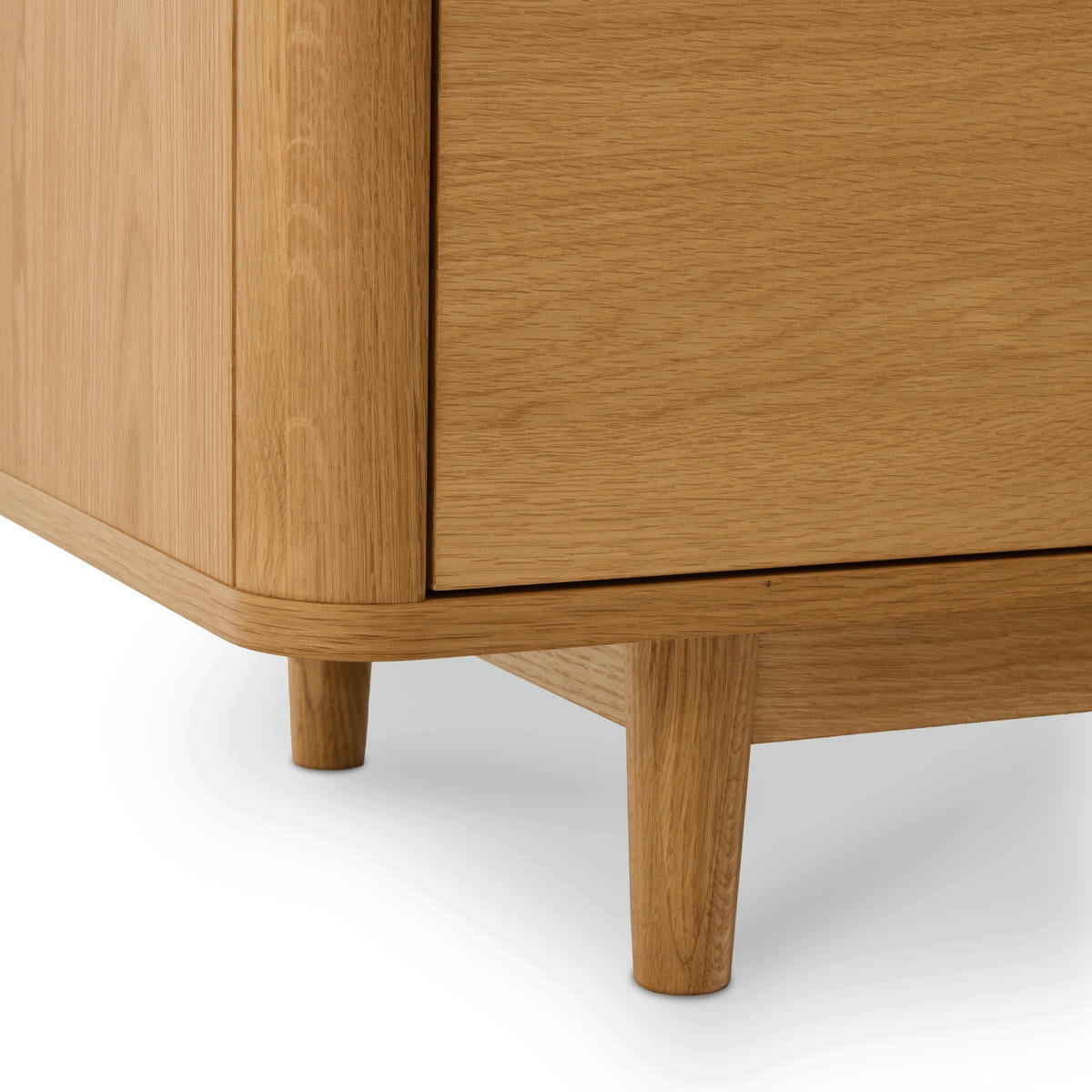 TV-ELEMENT Eiche massiv - Eichefarben/Braun, Holz/Holzwerkstoff (180/52/45cm) - Furnhouse