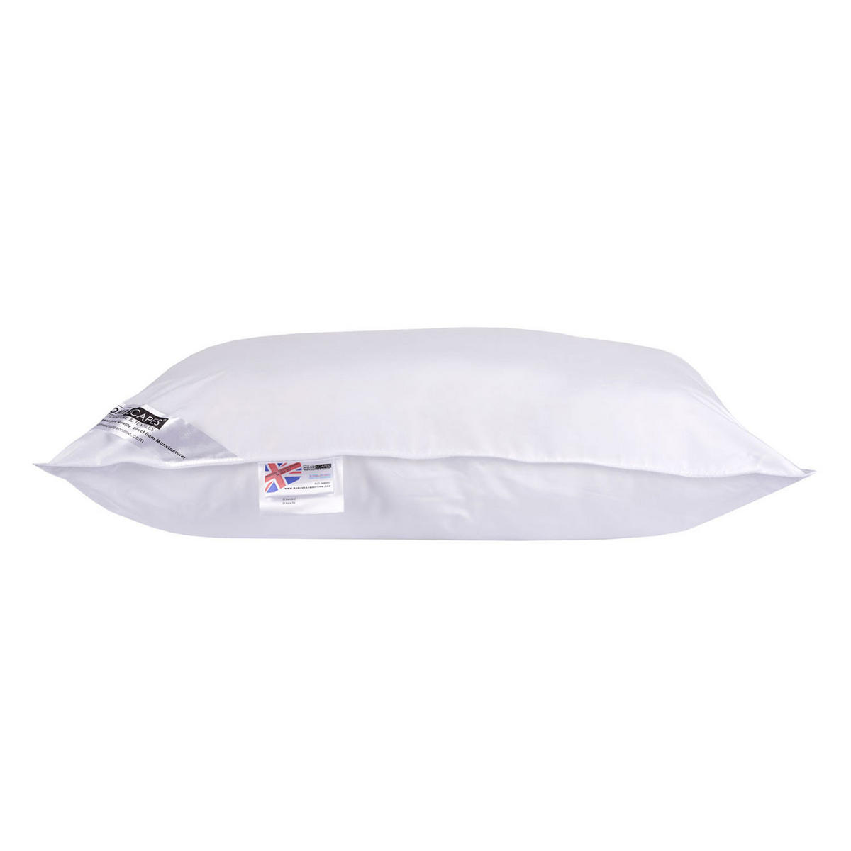 MUSIK-KISSEN mittelweich mit Lautsprecher, Super-Mikrofaser 48/74 cm - Weiß, Textil (48/74cm) - Homescapes