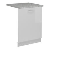 KRYT MYČKY NÁDOBÍ R-Line Bílá vysoký lesk - bílá/vysoce lesklá bílá, kompozitní dřevo (60/81.8/1.6cm) - Vicco