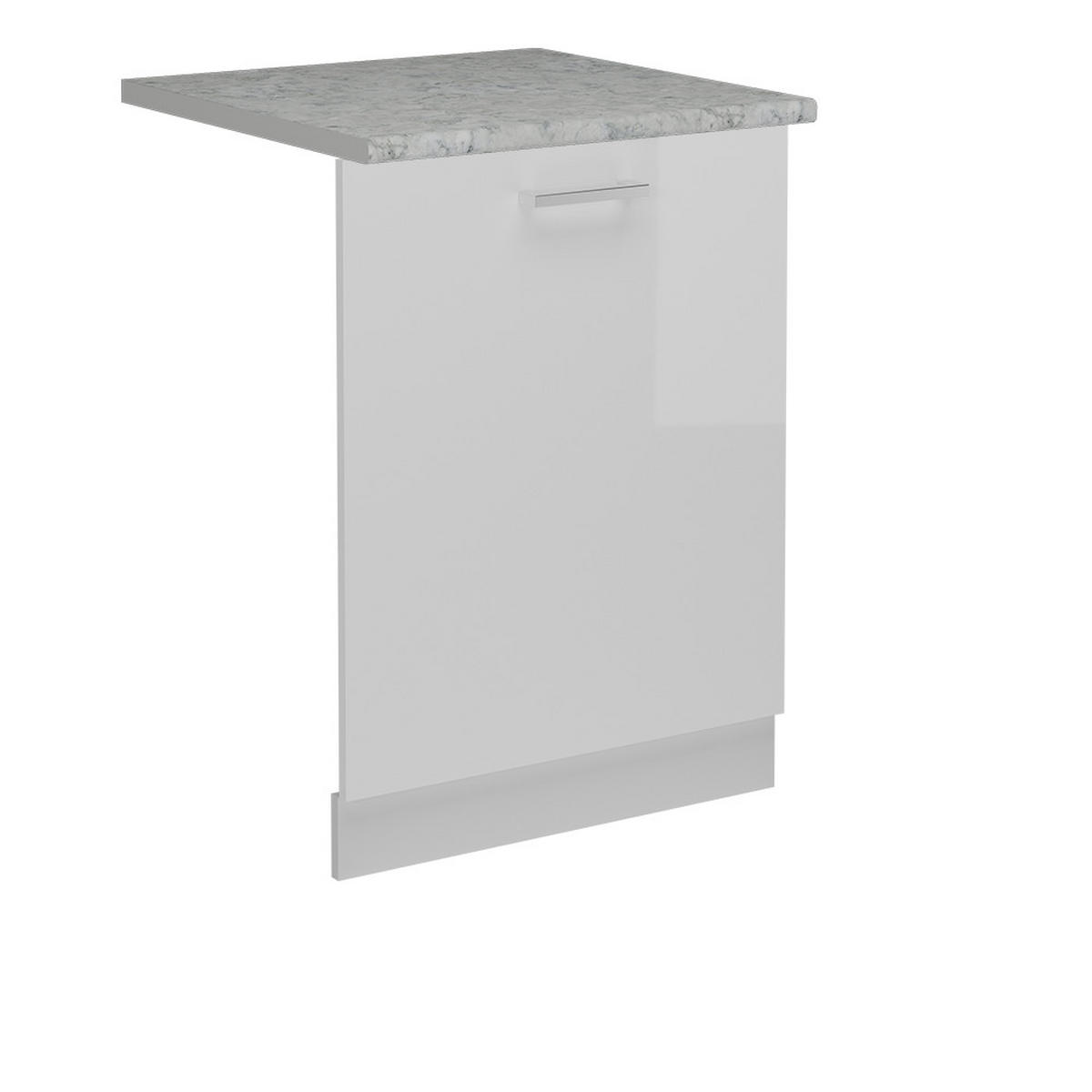 KRYT MYČKY NÁDOBÍ R-Line Bílá vysoký lesk - bílá/vysoce lesklá bílá, kompozitní dřevo (60/81.8/1.6cm) - Vicco