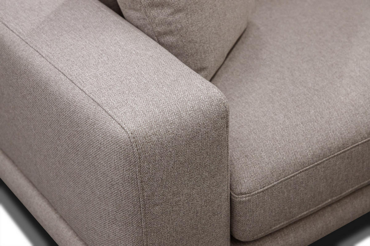 SOFA MEDIOLANE 2,5-Sitzer, taupe - Taupe, Holzwerkstoff/Textil (203/87/96cm) - Courtois Laville