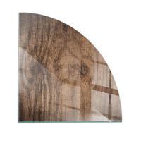 GLASPLATTE für Kamin 100x100 cm Braun - Braun, Glas (100/100/0.4cm) - ArtPrintCave