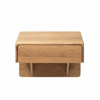 NACHTTISCH Frank H30, Eiche - Beige, Holz (40/30/30cm) - WOODEK