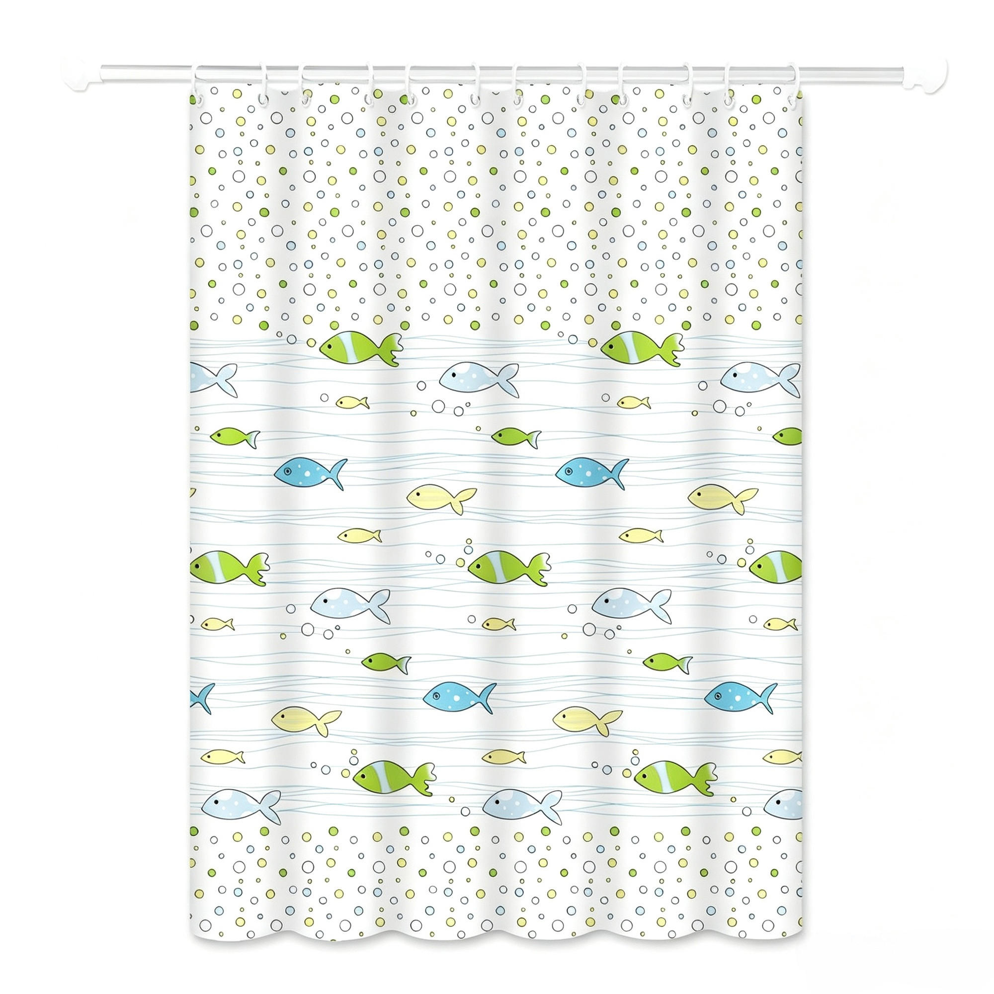 DUSCHVORHANG – 180 x 200 cm – inklusive Haken - Multicolor, Kunststoff (180/200cm)