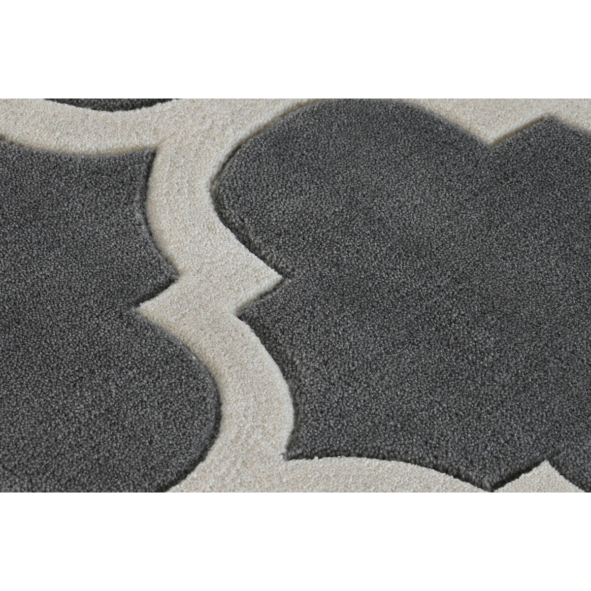 TEPPICH Grau Polyester 120 x 180 x 2 cm Ethnisch - Grau, Kunststoff (120/180cm) - DKD Home Decor