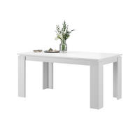 ESSTISCH weiß 160 - 200 x 90 cm, Küchentisch ausziehbar - Weiß, Holzwerkstoff/Metall (160/90/76cm) - Inn.Furn