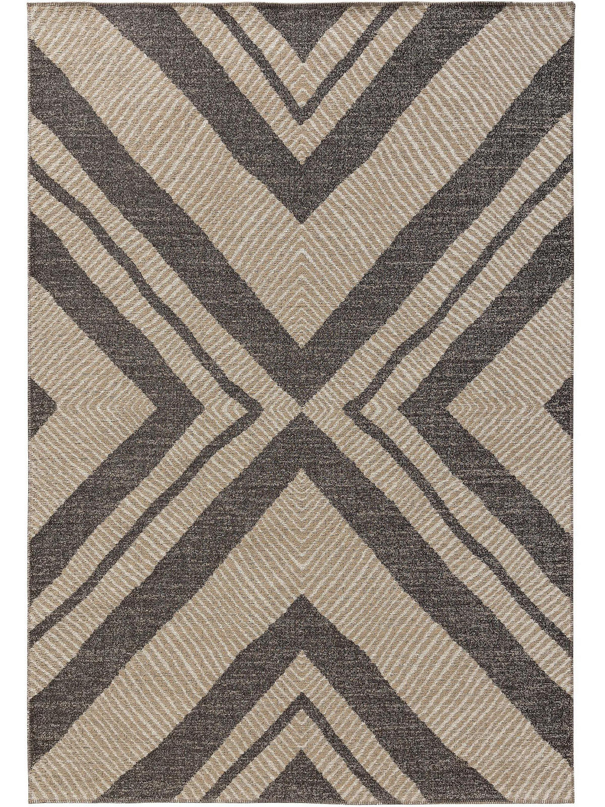 FLACHGEWEBETEPPICH Elena Beige/Braun 240x340 cm - Beige, Textil (240/340cm) - benuta Nest