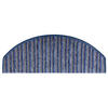 STUFENMATTE Set. 15 Stück "Rimini" Nadelfilz gestreift Blau 24 x 65 cm - Blau/Beige, Textil (24/65/4cm) - oKu-Tex
