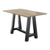 STEHTISCH Essa 1 120x70x105 aus Holzwerkstoff Eiche Sägerau - Graubraun, Holz (70/105/120cm) - 58aufmkessel