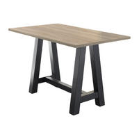 STEHTISCH Essa 1 120x70x105 aus Holzwerkstoff Eiche Sägerau - Graubraun, Holz (70/105/120cm) - 58aufmkessel