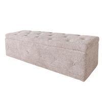 SITZBANK EXTRAVAGANCIA Bouclé Greige 140 cm - Greige, Textil (140/40/40cm) - riess-ambiente