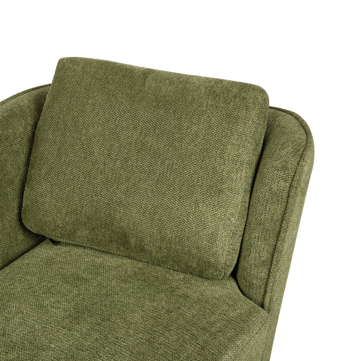 ČALOUNĚNÉ LEHÁTKO CHAISE LONGUE Zelené Artheze - černá/tmavě zelená, textil (148/70/64cm) - Beliani