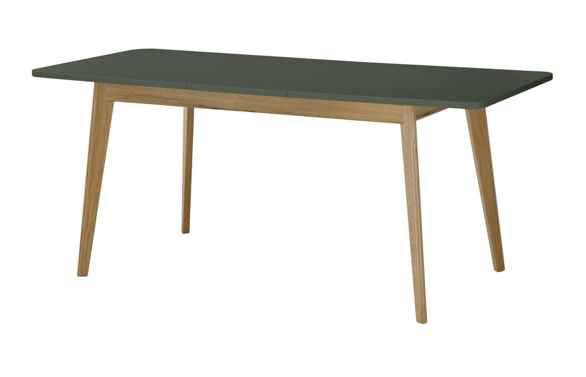 ESSTISCH Salbei, Eiche Evoke, skandinavisch 140 - 180 cm, Küchentisch ausziehbar - Eichefarben/Salbeigrün, Holz/Holzwerkstoff (180/80/75cm) - Furn.Design