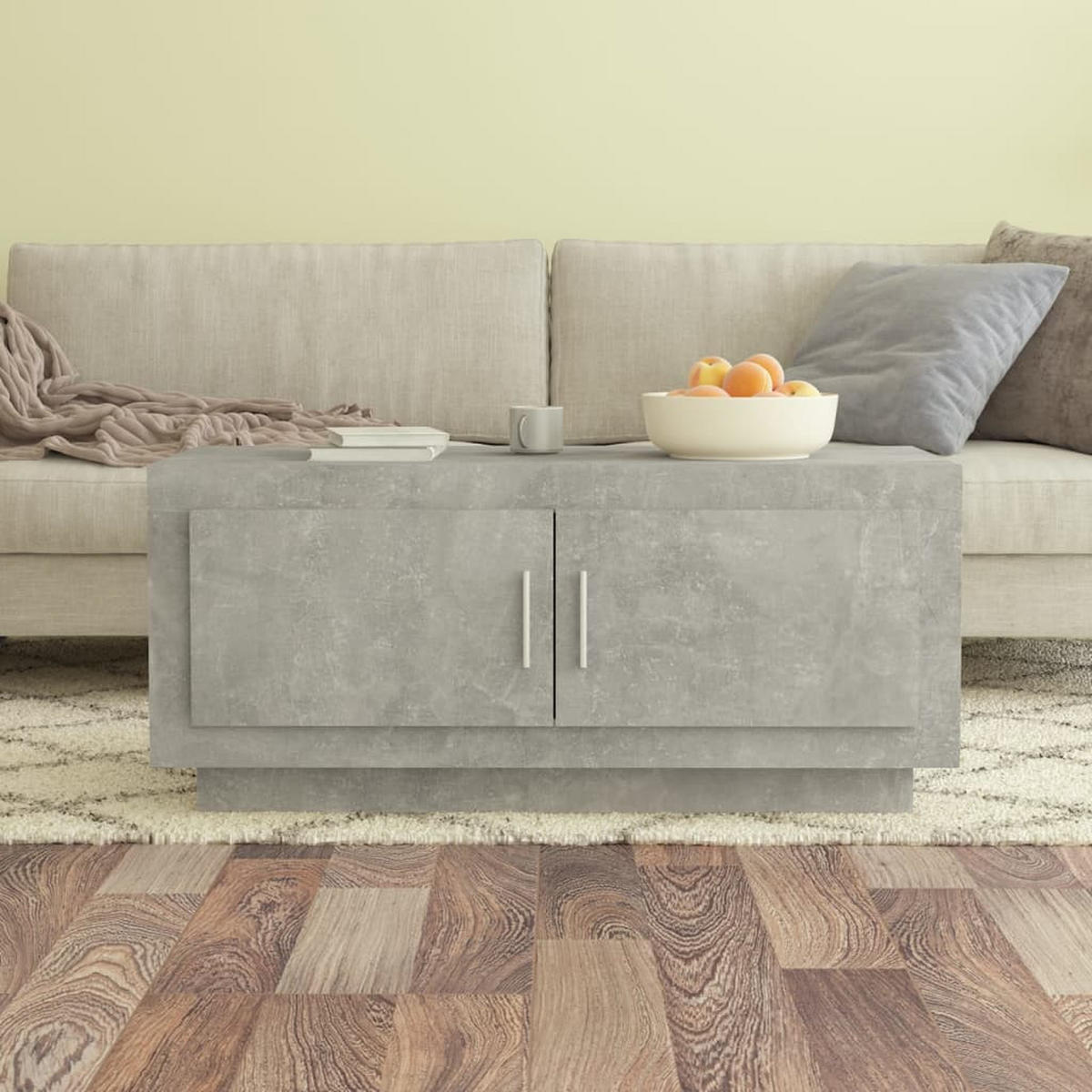 COUCHTISCH Betongrau 102x50x45 cm Holzwerkstoff - Grau, Holzwerkstoff (102/50/45cm) - furnicato