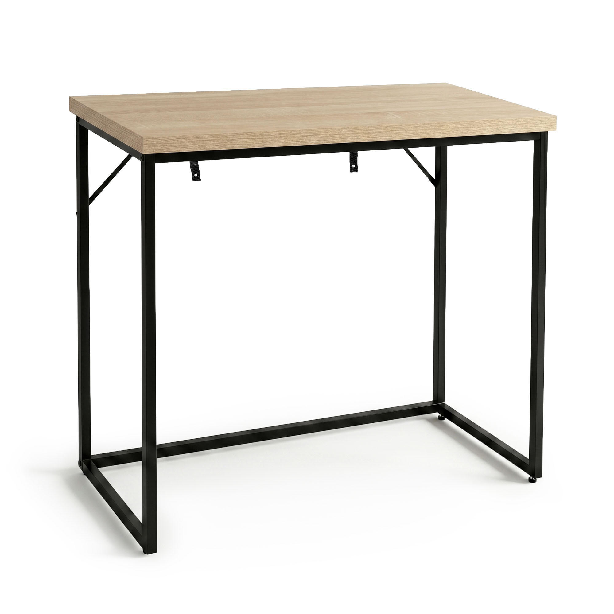 KONSOLENTISCH ORIGO 90 cm Sonoma Eiche - Schwarz/Sonoma Eiche, Holzwerkstoff (35/90/75cm) - Akord