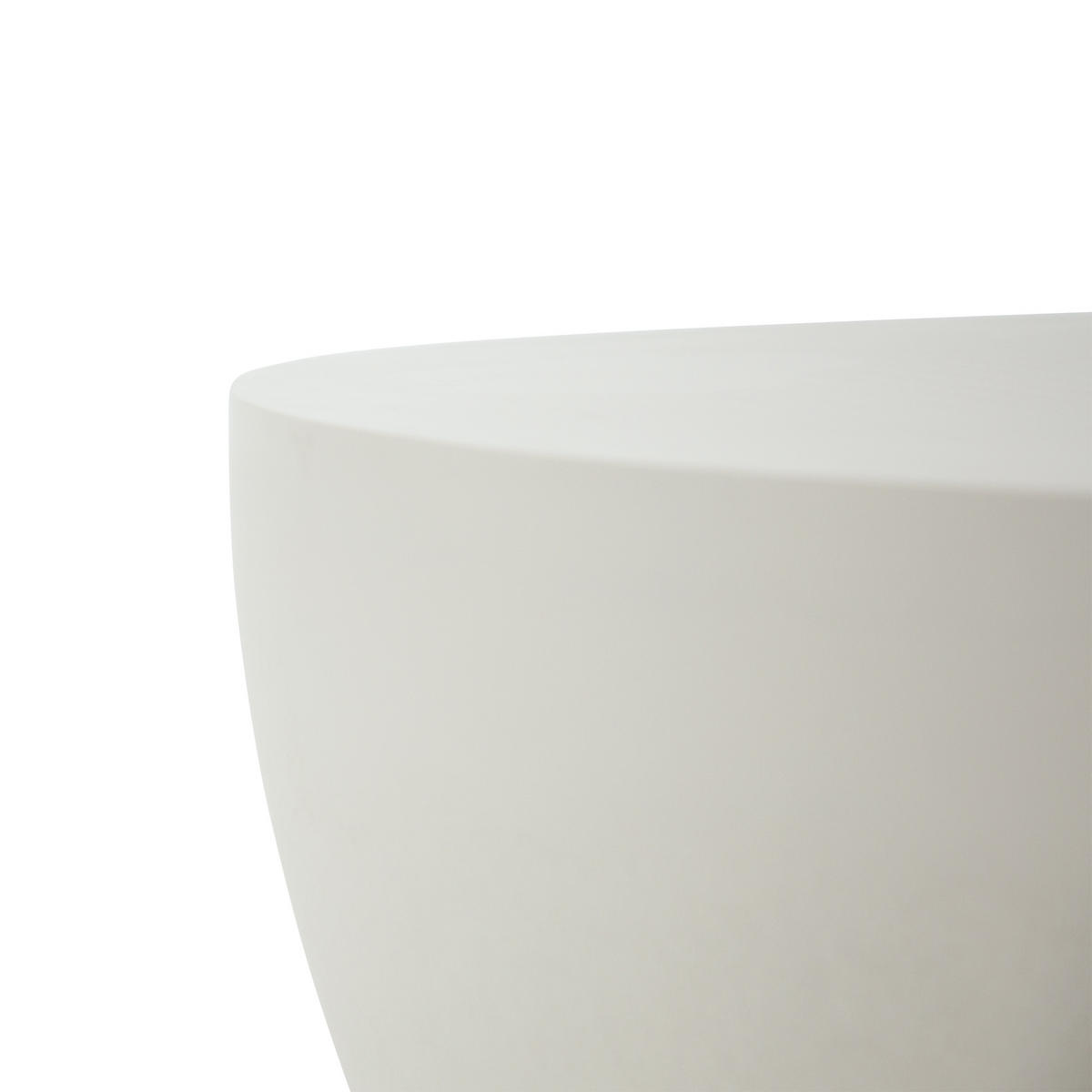 COUCHTISCH CHRONOS Rund Klein aus Beton 66 x 66 x 41 cm - Creme, Naturmaterialien (66/66/41cm) - Elementi
