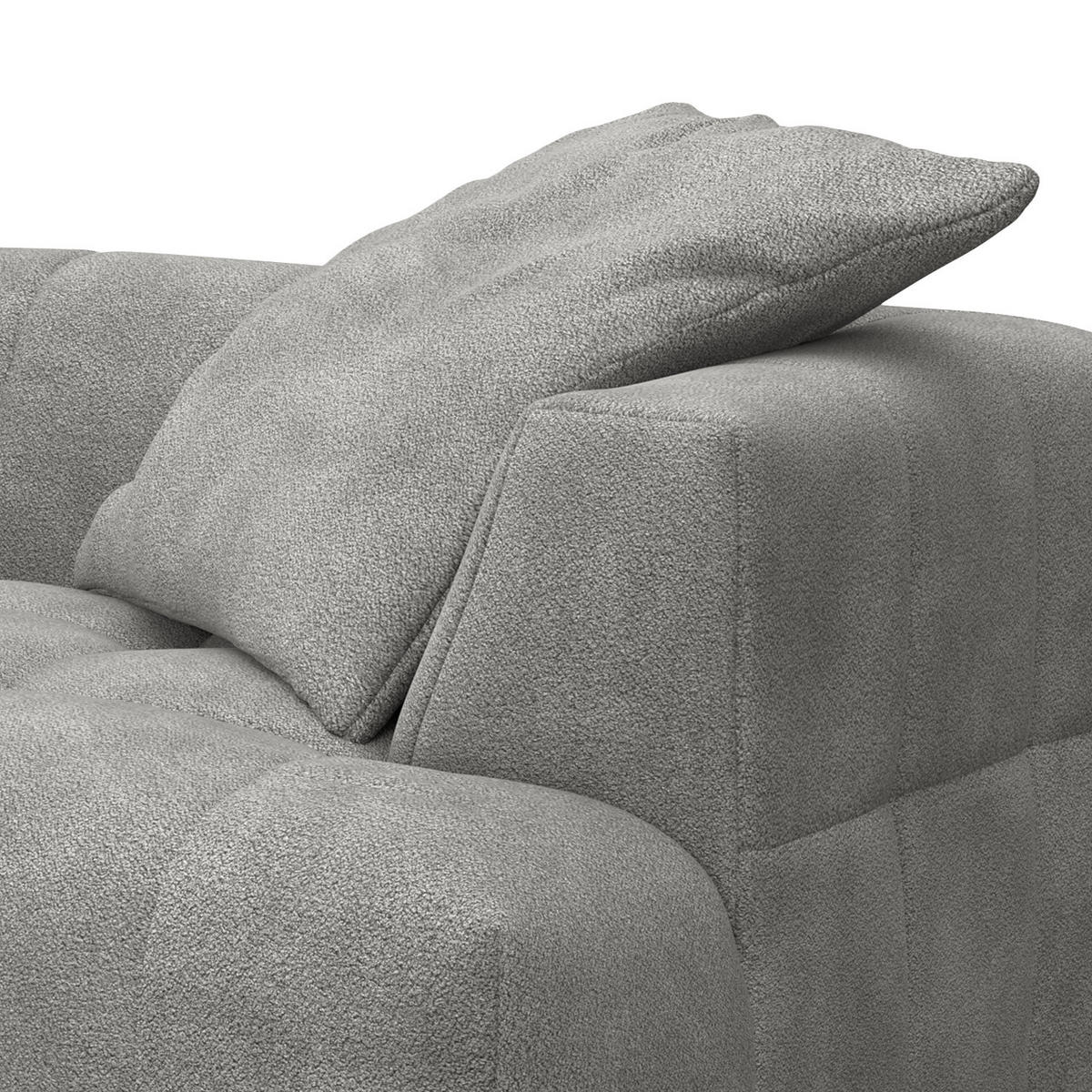 BIGSOFA - Grau, Holz/Kunststoff (272/70/126cm) - home24
