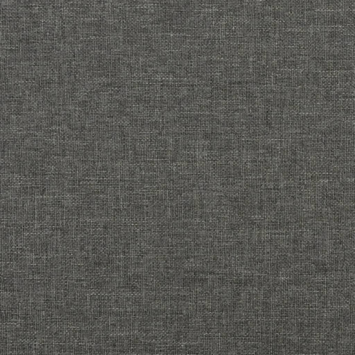 BOXSPRINGBETT Mit Matratze Dunkelgrau 100/200 Cm Stoff - Weiß, Textil (100/200cm) - vidaXL