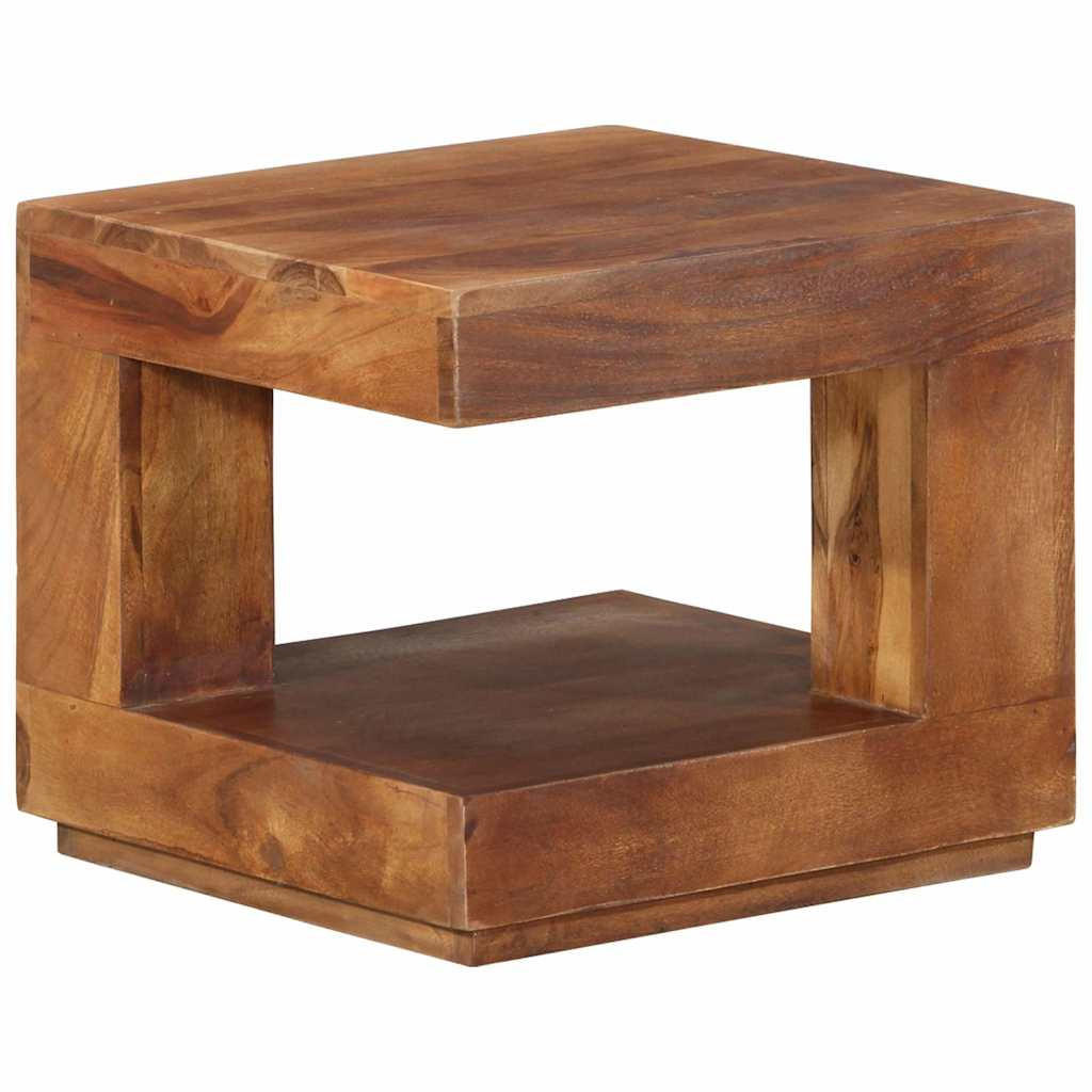 COUCHTISCH 45/45/40 Cm Massivholz Akazie - Braun, Holz (45/45/40cm) - vidaXL