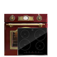 ELEKTRO-EINBAU-BACKOFEN 60 cm EH 6355 RotEm+KCT 6105 FI Induktions-kochfeld 60 cm - Rot, Metall (59.4/59.4/56.6cm) - Kaiser Küchengeräte