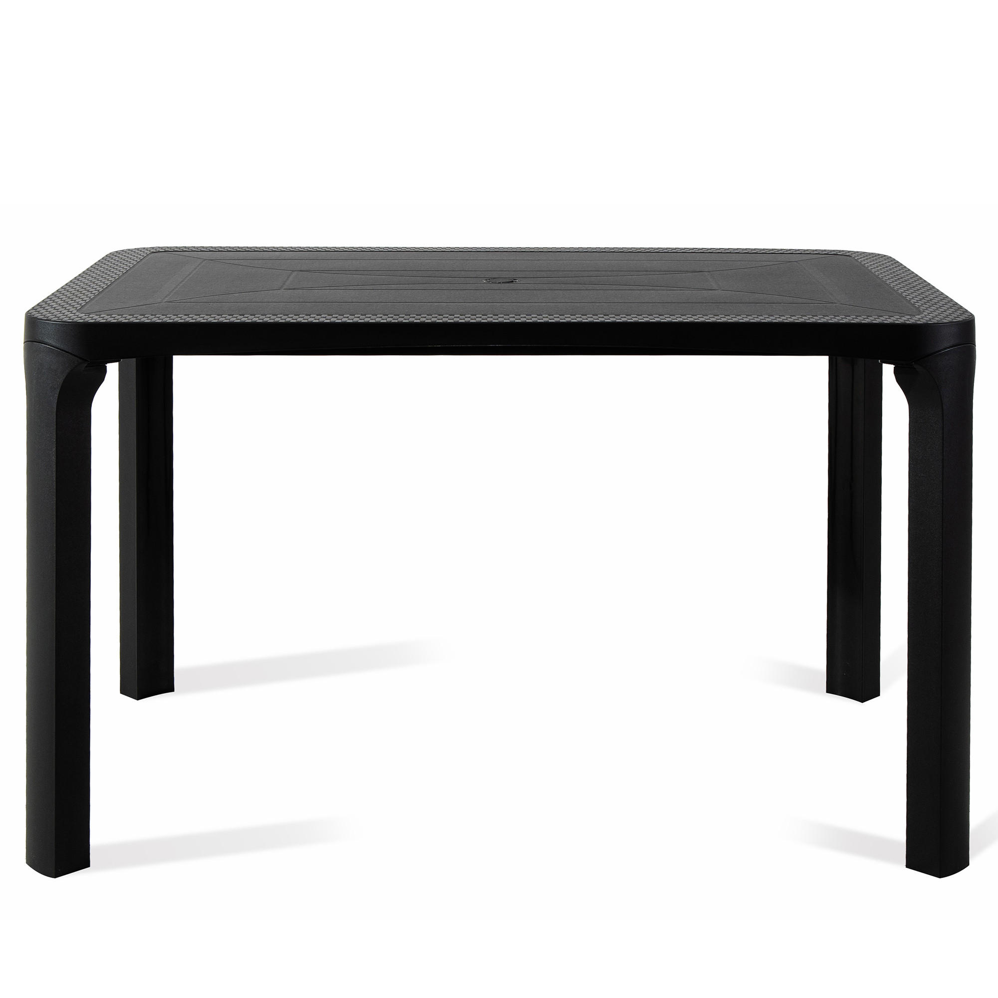GARTENTISCH LEOPSI, Anthrazit - Anthrazit, Kunststoff (80/120/72cm) - KONSIMO®