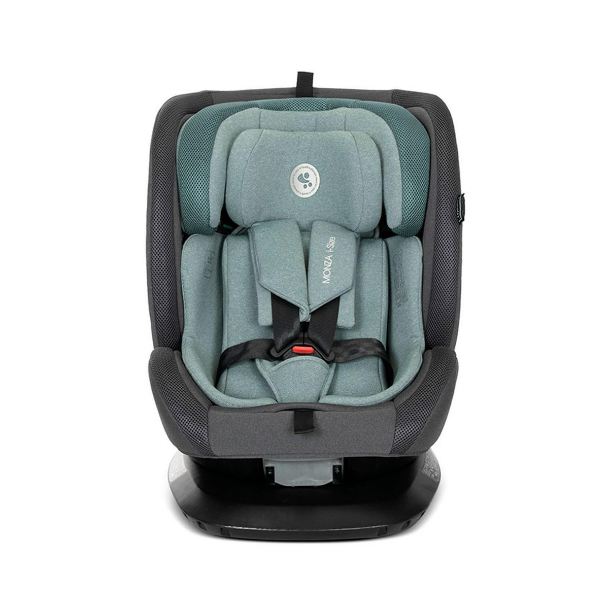 KINDERSITZ Monza i-Size grün (40-150cm) Isofix, Anti-Rebound-Bügel, drehbar - Grün, Textil (45/76/51cm) - Lorelli
