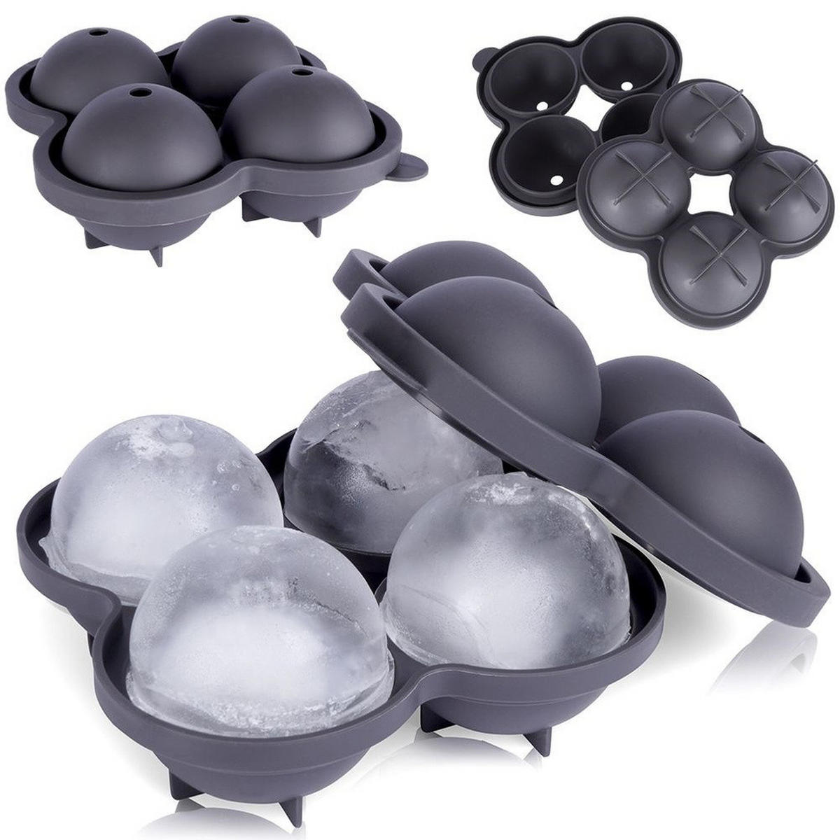 KUGELN für Whisky 16/15/7 cm - Anthrazit, Kunststoff (15/7/16cm) - Excellent Houseware